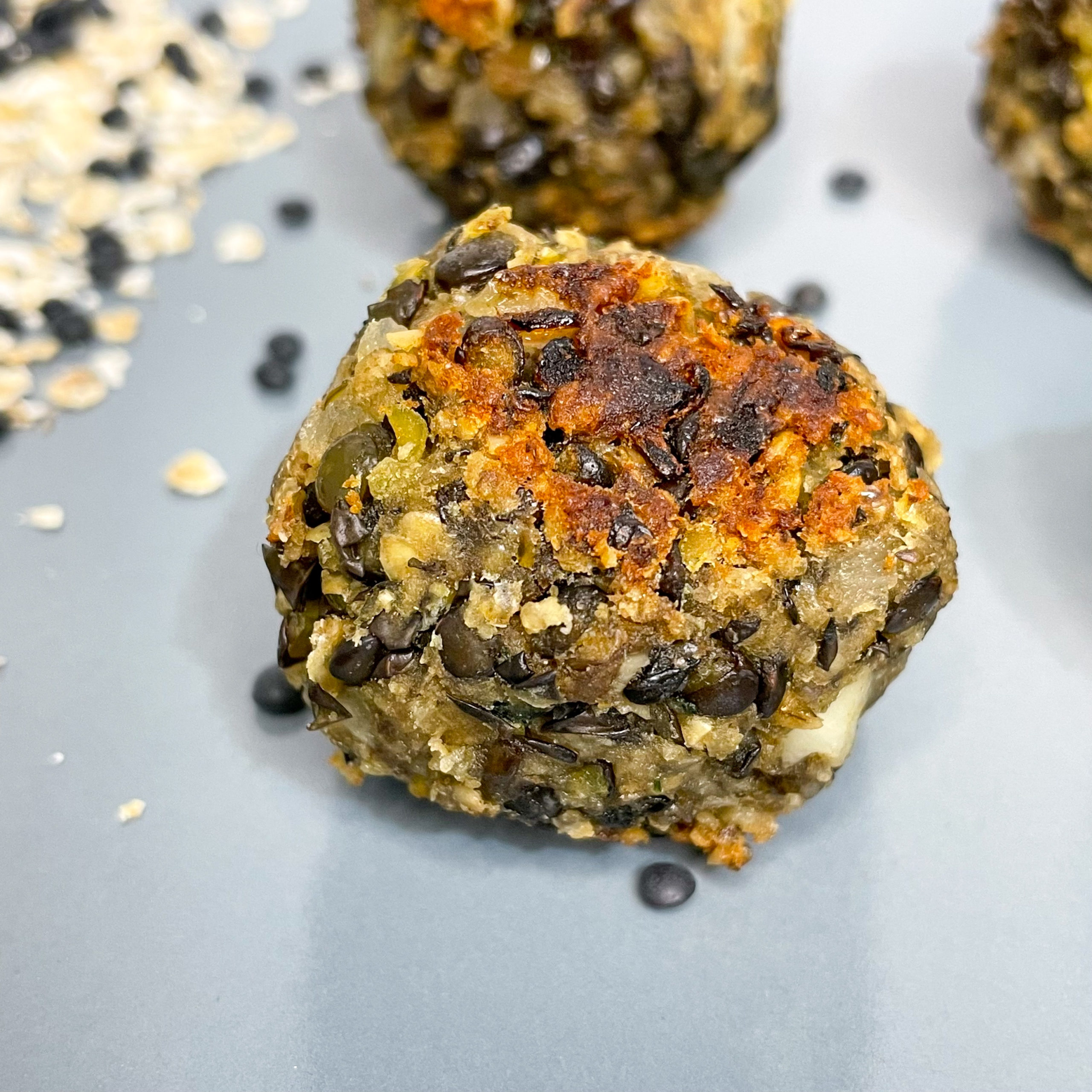 Vegetarische Hackbällchen mit Haferflocken und Linsen