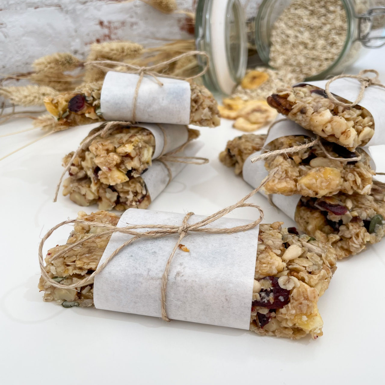 Bananen Cranberry Müsli Riegel - Paradieskueche